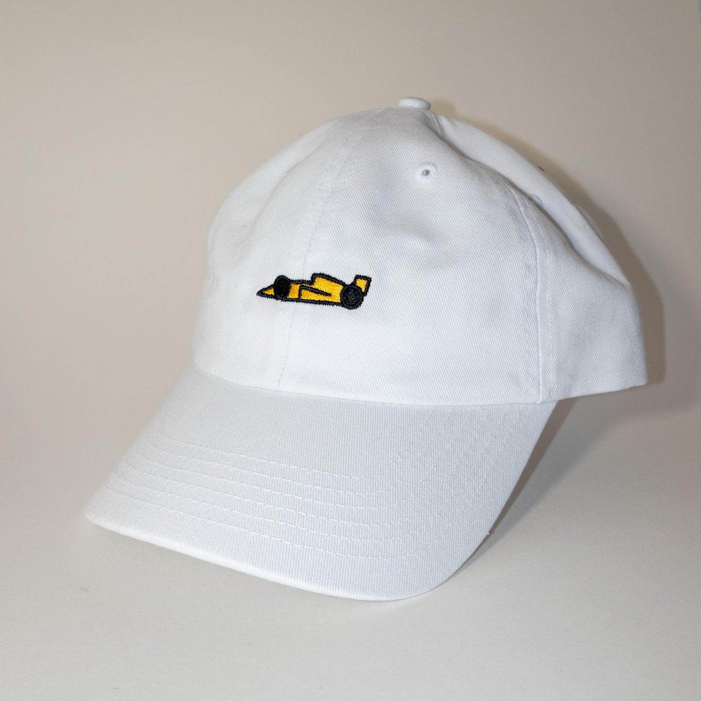 yellow racecar cap