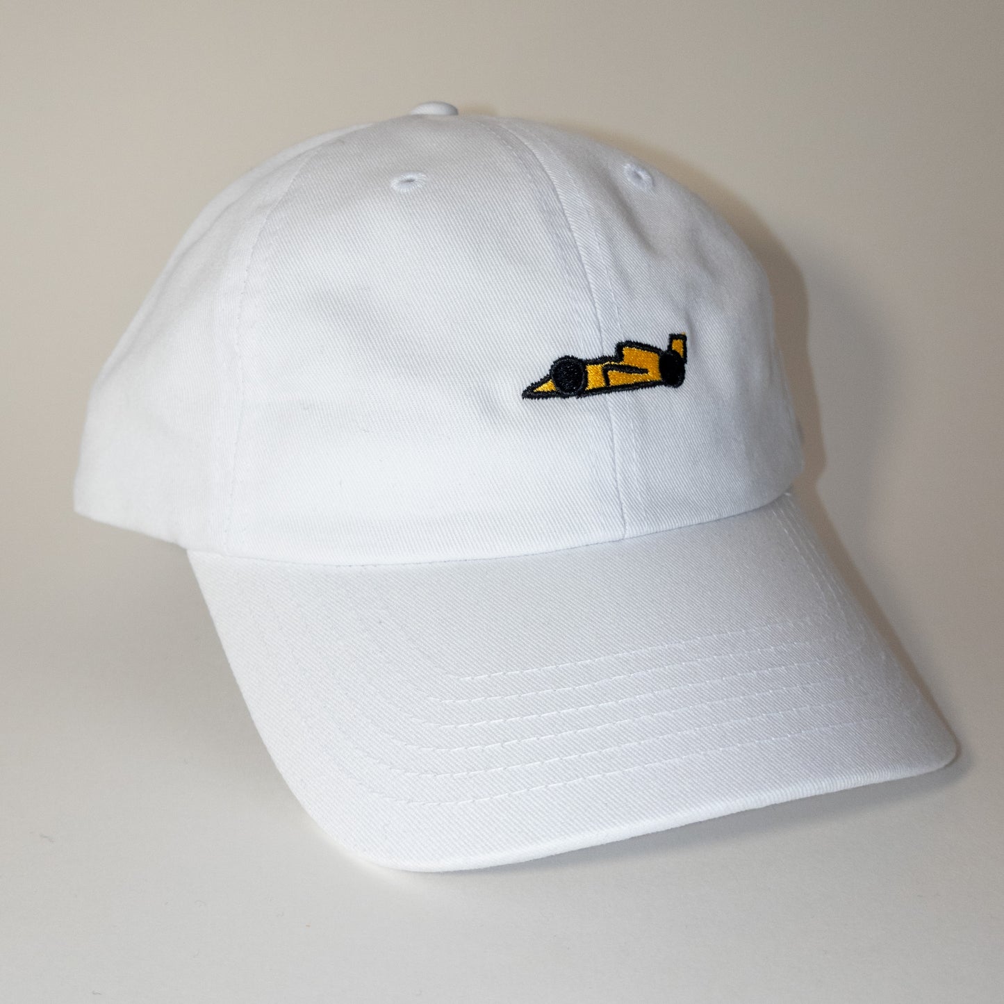 yellow racecar cap