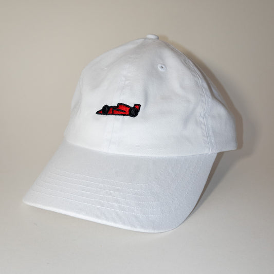 red racecar cap