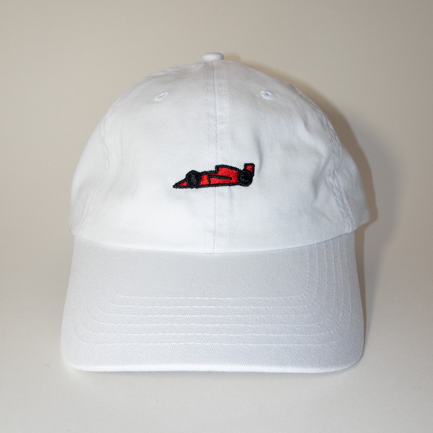 red racecar cap