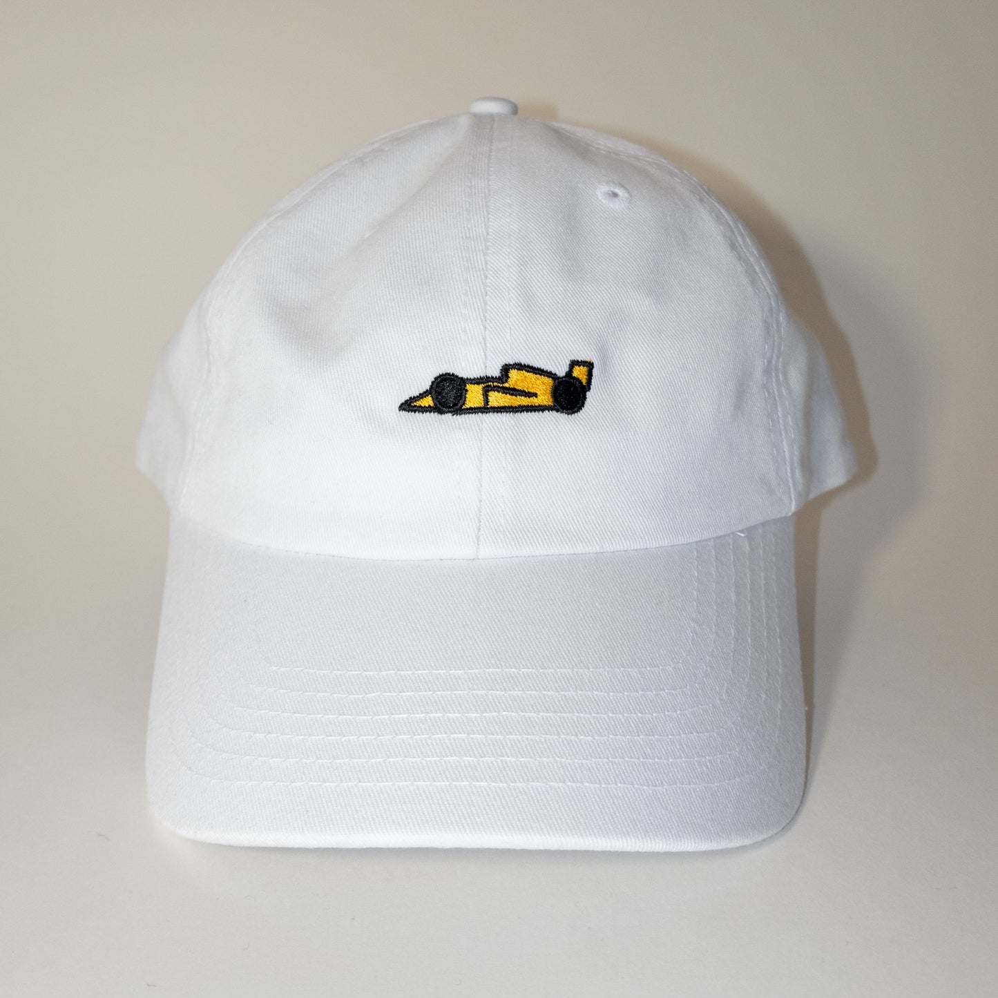 yellow racecar cap