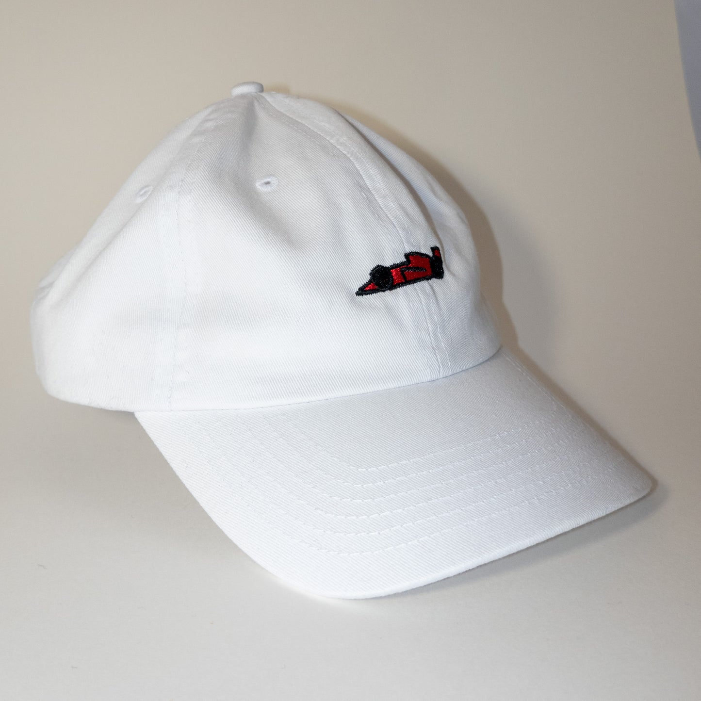 red racecar cap